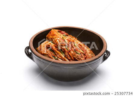 Korean Traditional Food - Kimchi (Fermented/Pickled Cabbabe,Asian Cuisine) / Isolated on White Korean Traditional Food - Kimchi (Fermented/Pickled Cabbabe,Asian Cuisine) / Isolated on White 25307734