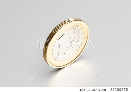 one euro coin one euro coin 25309276