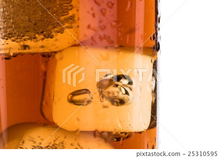 fresh coke with ice isolated, summer concept fresh coke with ice isolated, summer concept 25310595