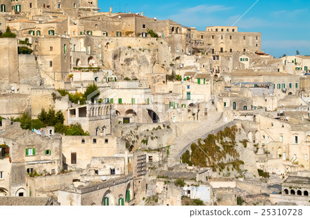 panoramic view of typical stones (Sassi di Matera) of Matera 25310728