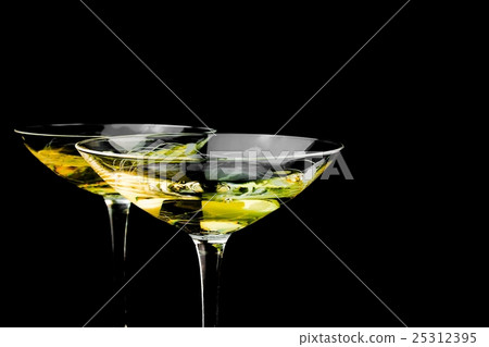 two glass with gold champagne two glass with gold champagne 25312395