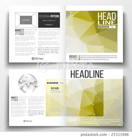 Set of annual report business templates for 25313986