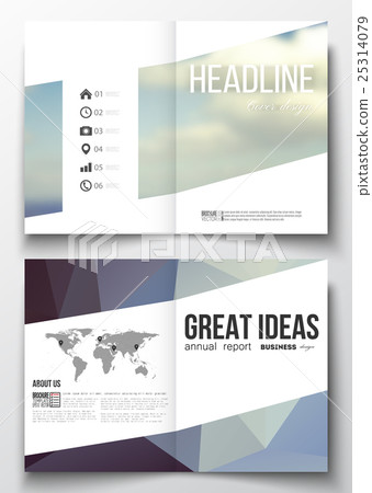 Set of business templates for brochure, magazine Set of business templates for brochure, magazine 25314079