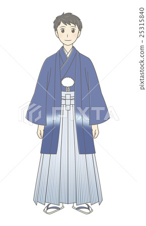 Male with haori and hakama - Stock Illustration [25315840] - PIXTA