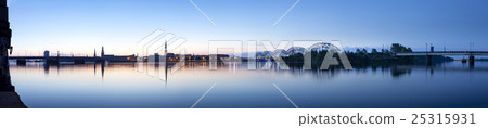 Riga cityline panorama in early morning 25315931