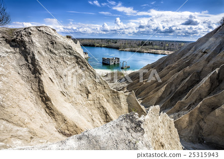 Abandoned Soviet time prison in Rummu quarry 25315943