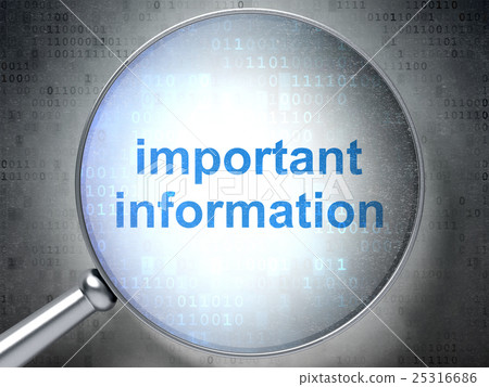 Data concept: Important Information with optical Data concept: Important Information with optical 25316686