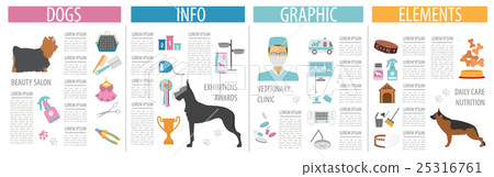 Dog info graphic template. Heatlh care, vet Dog info graphic template. Heatlh care, vet 25316761