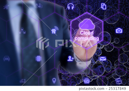 Everything is in the cloud technology concept 25317849