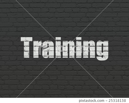 Studying concept: Training on wall background 25318138
