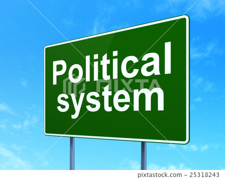 Politics concept: Political System on road sign 25318243