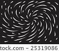 White spiral pattern on a black background 25319086