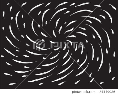 White spiral pattern on a black background White spiral pattern on a black background 25319086