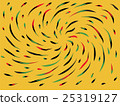 Color swirl on a yellow background 25319127