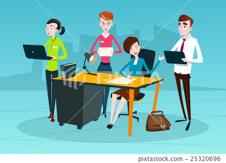Business People Team Boss Businesswoman Manager Business People Team Boss Businesswoman Manager 25320696