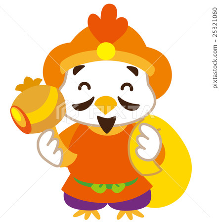 Stock Illustration: daikokuten, the god of wealth, the seven deities of good fortune