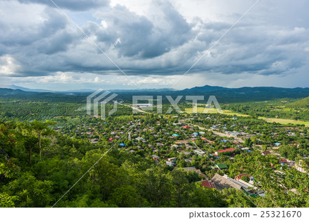 top view of country village in the north, Thailand top view of country village in the north, Thailand 25321670