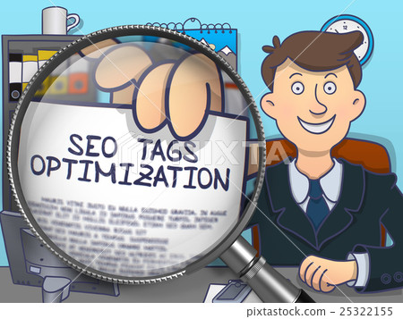 SEO Tags Optimization through Magnifying Glass SEO Tags Optimization through Magnifying Glass 25322155