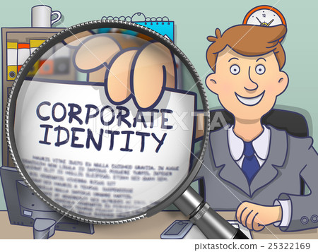 Corporate Identity through Lens. Doodle Design. 25322169