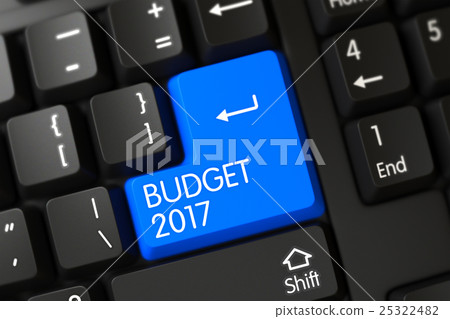 Budget 2017 - Black Key. 3D. Budget 2017 - Black Key. 3D. 25322482
