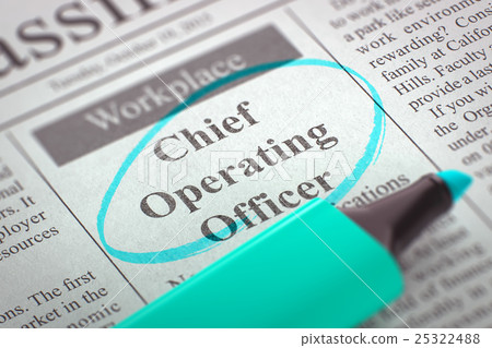 Chief Operating Officer Wanted. 3D. 25322488
