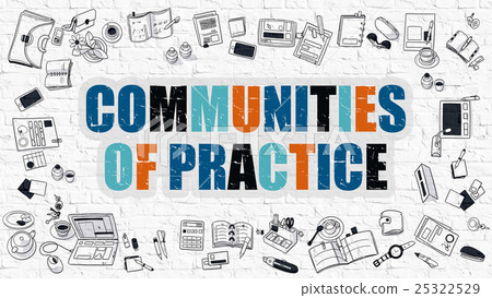 Communities of Practice Concept. Multicolor on 25322529