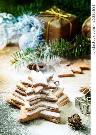 Shortbread star shape sugar cookies Shortbread star shape sugar cookies 25322651