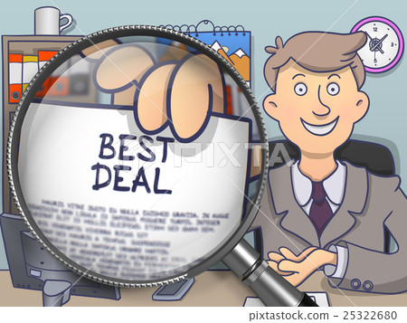 Best Deal through Magnifier. Doodle Design. Best Deal through Magnifier. Doodle Design. 25322680