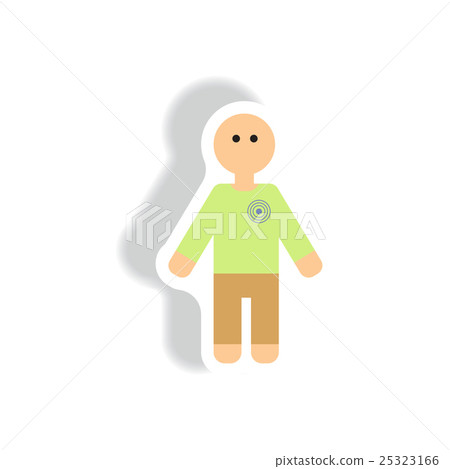 Vector paper sticker various symptoms of leukemia 25323166