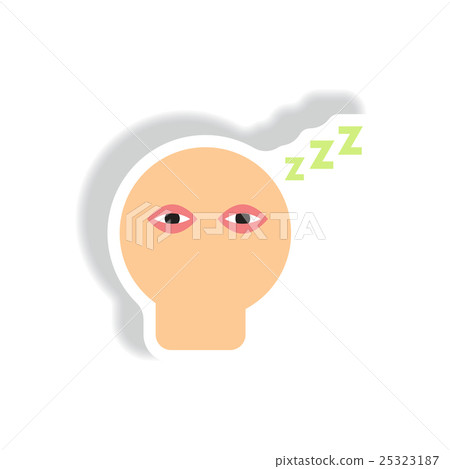 Vector paper sticker various symptoms of leukemia Vector paper sticker various symptoms of leukemia 25323187