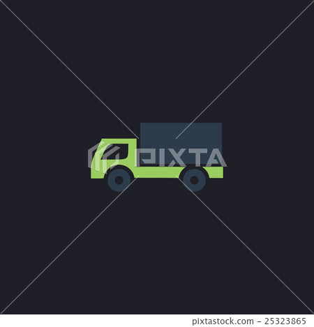 Cargo truck computer symbol Cargo truck computer symbol 25323865