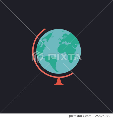 Globe computer symbol - 스톡일러스트 [25323979] - PIXTA