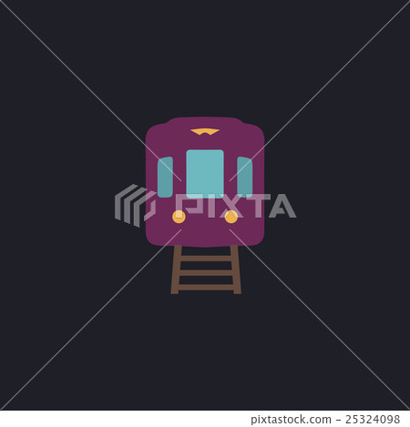 Train computer symbol Train computer symbol 25324098