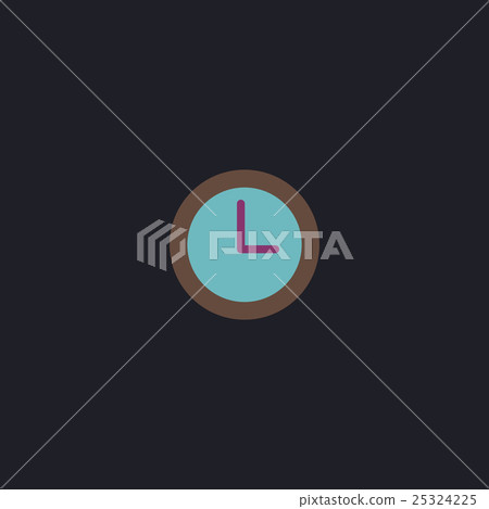 Time clock computer symbol Time clock computer symbol 25324225