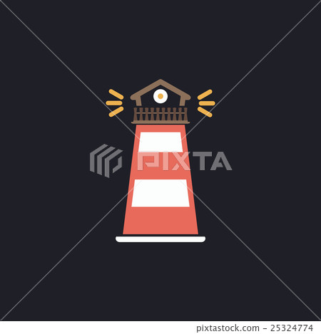Lighthouse computer symbol Lighthouse computer symbol 25324774