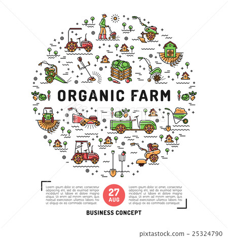Agriculture and organic farm fresh design card Agriculture and organic farm fresh design card 25324790