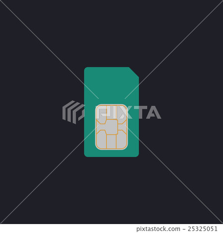 Sim card computer symbol 25325051