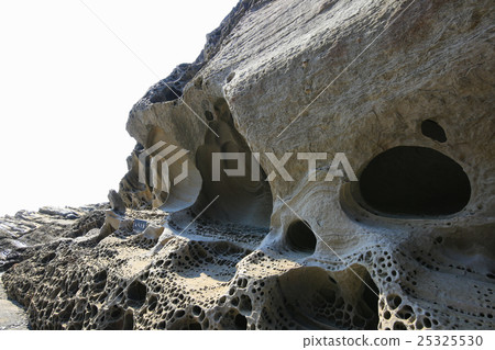 高知縣土佐清水市留下沿海豐富的岩石 25325530