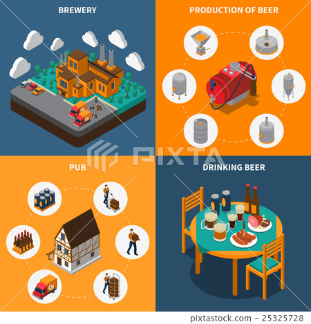 Brewery Concept Icons Set  25325728