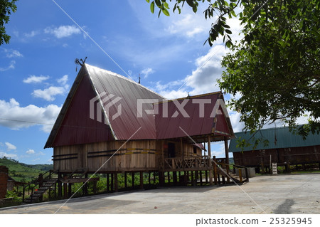 traditional Rong house in ethnic villages, Vietnam 25325945