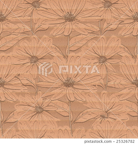Creative floral wallpaper, Seamless pattern of 25326782