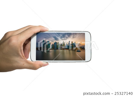 Holding smart phone for capture 25327140