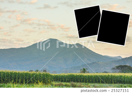 Blank frame and background picture 25327151