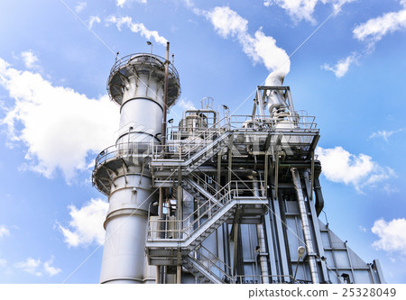 Gas turbine electricity generating power station 25328049