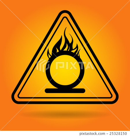 Fire Danger Safety Sign Icon 25328150