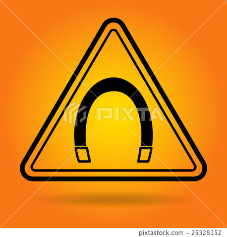 Magnetic Field Safety Sign Icon 25328152