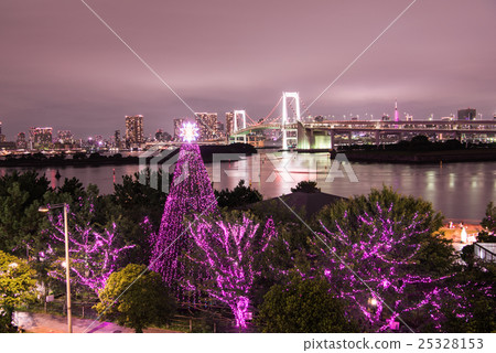 Illuminations of Odaiba Pink Ribbon Festival Period Special Light Up 25328153