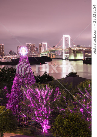 Illuminations of Odaiba Pink Ribbon Festival Period Special Light Up 25328154