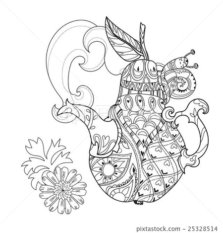 Honey pear doodle and bees Honey pear doodle and bees 25328514