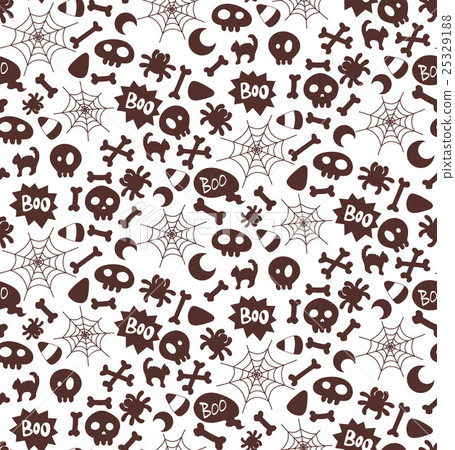 Vector Halloween seamless pattern Vector Halloween seamless pattern 25329188